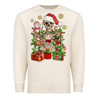 Sandshell Skeleton Christmas Element Snowman Awda Premium Sweatshirt - BundleAndBundleShop