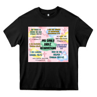 Black daily bible affirmations Heavy Core Tee - MaliasSmallBusiness