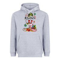 Heather Grey brother elf Heavyweight Hoodie - MaliasSmallBusiness