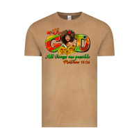 Vintage Camel with god all things are possible juneteenth Vintage Tee - AdoDesignShop