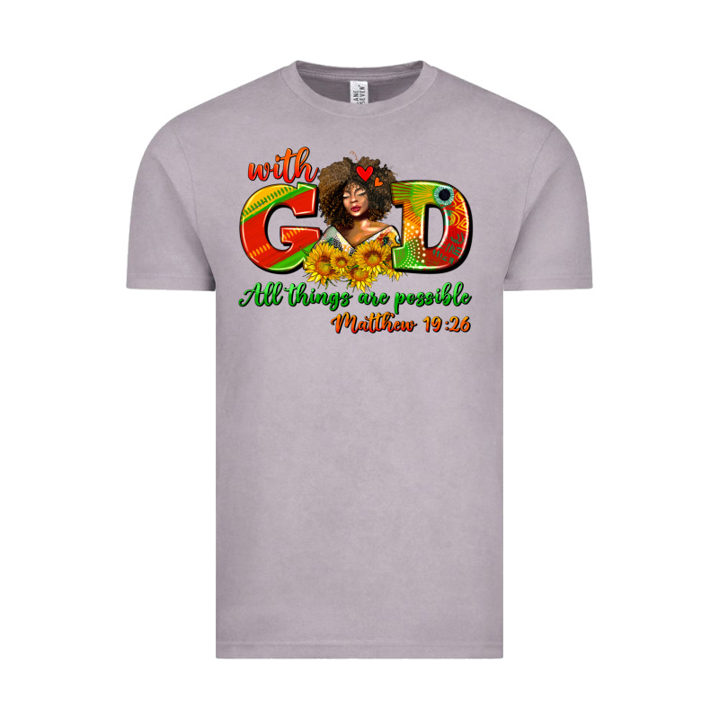 With God All Things Are Possible Juneteenth Vintage Tee by AdoDesignShop | Teevron