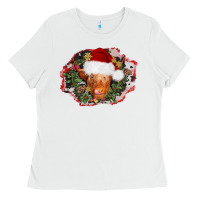 White christmas heifer Ladies Tee - AdoDesignShop
