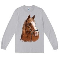 Moon Dust horse portrait Long Sleeve Tee - Artiststas