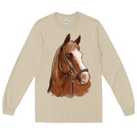 Mushroom horse portrait Long Sleeve Tee - Artiststas