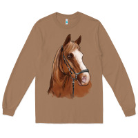 Toasted Coconut horse portrait Long Sleeve Tee - Artiststas