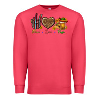 Cardinal Peace Love Fiesta Premium Sweatshirt - BundleAndBundleShop