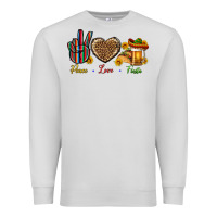 Dove Grey Peace Love Fiesta Premium Sweatshirt - BundleAndBundleShop