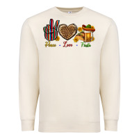Sandshell Peace Love Fiesta Premium Sweatshirt - BundleAndBundleShop