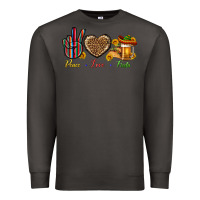 Smoke Peace Love Fiesta Premium Sweatshirt - BundleAndBundleShop