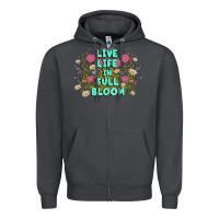 Smoke live life in full bloom Zipper Hoodie - MaliasSmallBusiness