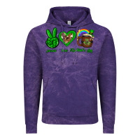 Cloud Purple Peace love luck St. Patrick's Day Vintage Hoodie - Neo Western
