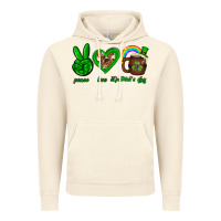 Vintage Artic Peace love luck St. Patrick's Day Vintage Hoodie - Neo Western