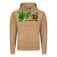 Vintage Camel Peace love luck St. Patrick's Day Vintage Hoodie - Neo Western
