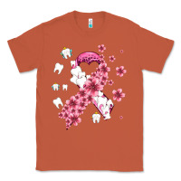 Copper teeth and flower cancer ribbon Classic Tee - AdoDesignShop