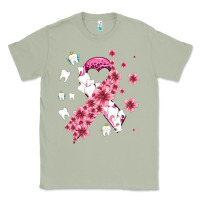 Matcha teeth and flower cancer ribbon Classic Tee - AdoDesignShop