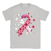 Moon Dust teeth and flower cancer ribbon Classic Tee - AdoDesignShop