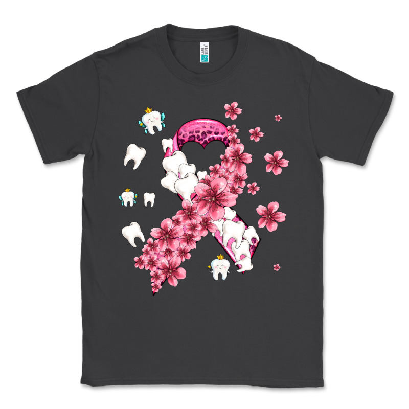 Teeth And Flower Cancer Ribbon Classic Tee by AdoDesignShop | Teevron