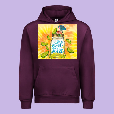 Life Is Short Make It Sweet Urban Hoodie Designed By Tumblerdesignbyshophia