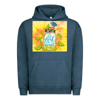 Pigment Midnight Navy life is short make it sweet Urban Hoodie - TumblerDesignByShophia