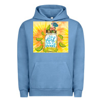 Pigment Pebble Blue life is short make it sweet Urban Hoodie - TumblerDesignByShophia