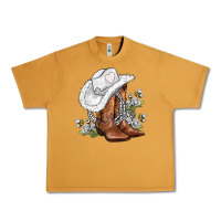 Peanut Butter white  cowgirl  and roses Urban Heavy Tee - AdoDesignShop