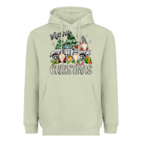 Matcha merry christmas gnomes truck Heavyweight Hoodie - MaliasSmallBusiness
