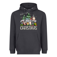 Smoke merry christmas gnomes truck Heavyweight Hoodie - MaliasSmallBusiness