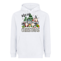 White merry christmas gnomes truck Heavyweight Hoodie - MaliasSmallBusiness