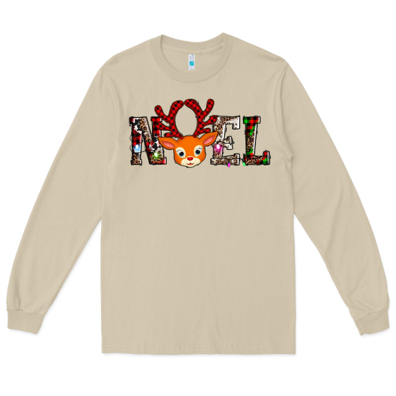 Noel Reindeer Long Sleeve Tee by AdoDesignShop | Teevron