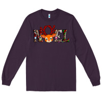 Plum noel reindeer Long Sleeve Tee - AdoDesignShop