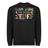 Black busy doing cool teacher stuff Heavyweight Sweatshirt - AdoDesignShop