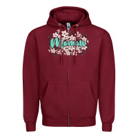 Burgundy mamaw Zipper Hoodie - MaliasSmallBusiness