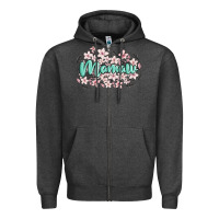 Charcoal Heather mamaw Zipper Hoodie - MaliasSmallBusiness