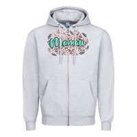Heather Grey mamaw Zipper Hoodie - MaliasSmallBusiness