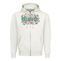 Oatmeal Heather mamaw Zipper Hoodie - MaliasSmallBusiness