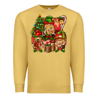 Antique Gold Christmas Elf Truck Premium Sweatshirt - BundleAndBundleShop