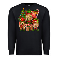 Black Christmas Elf Truck Premium Sweatshirt - BundleAndBundleShop