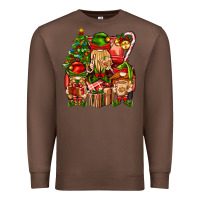 Chestnut Christmas Elf Truck Premium Sweatshirt - BundleAndBundleShop