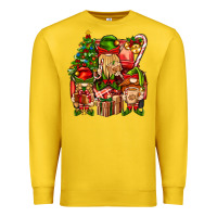 Lemon Christmas Elf Truck Premium Sweatshirt - BundleAndBundleShop