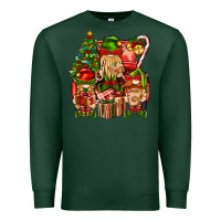 Sports Green Christmas Elf Truck Premium Sweatshirt - BundleAndBundleShop