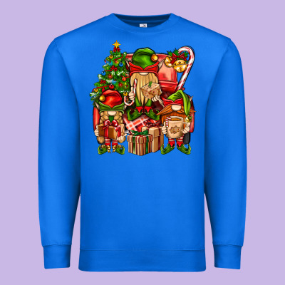 Christmas Elf Truck Premium Sweatshirt Designed By Bundleandbundleshop