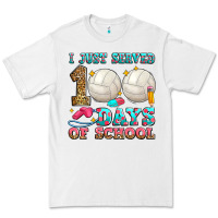 I Just Served 100 Days Of School Volleyball Premium Tee | Teevron