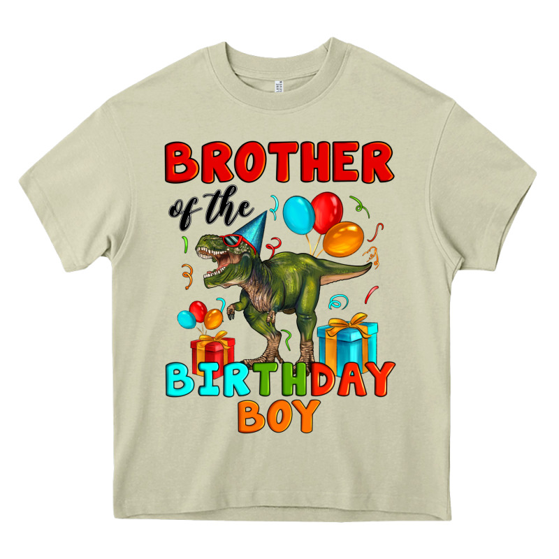 Brother Of The Birthday Boy T Rex Heavy Core Tee by Artiststas | Teevron