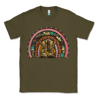 Army Green soldier boots camouflage leopard gemstone rainbow Classic Tee - Artiststas