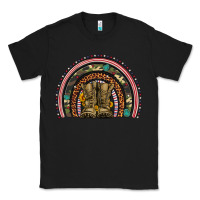 Black soldier boots camouflage leopard gemstone rainbow Classic Tee - Artiststas