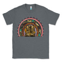 Charcoal Heather soldier boots camouflage leopard gemstone rainbow Classic Tee - Artiststas