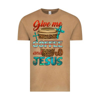 Vintage Camel give me coffee and jesus Vintage Tee - BundleAndBundleShop