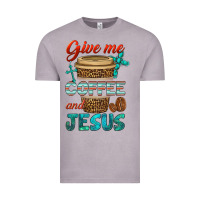 Vintage Zinc give me coffee and jesus Vintage Tee - BundleAndBundleShop