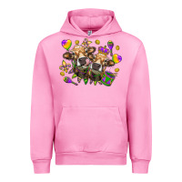 Fuchsia Pink Mardi Gras Heifers Urban Hoodie - HowdyJamesFarm