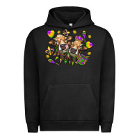 Pigment Black Mardi Gras Heifers Urban Hoodie - HowdyJamesFarm